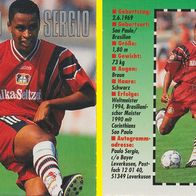 Bravo Sport 94 Sammelkarte Paulo Sergio Bayer 04 Leverkusen
