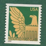 USA 2003 Marke aus Mi. 3761 - 3760 Marke mit Jahreszahl 2003 Freimarke Wappenadler