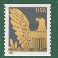 USA 2003 Marke aus Mi. 3761 - 3760 Marke mit Jahreszahl 2003 Freimarke Wappenadler 1