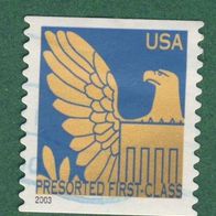 USA 2003 Marke aus Mi. 3761 - 3760 Marke mit Jahreszahl 2003 Freimarke Wappenadler 2