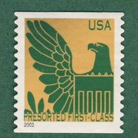 USA 2003 Marke aus Mi. 3761 - 3760 Marke mit Jahreszahl 2003 Freimarke Wappenadler 3