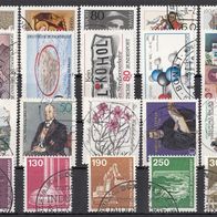 107) BRD 1982-1984 - 20 benutzte Briefmarken used - Michel-Nr. siehe Beschreibung