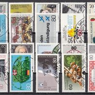 114) BRD 1983-1985 - 20 benutzte Briefmarken used - Michel-Nr. siehe Beschreibung