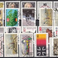 115) BRD 1984-1986 - 20 benutzte Briefmarken used - Michel-Nr. siehe Beschreibung