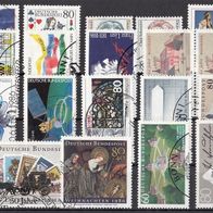 118) BRD 1986-1987 - 19 benutzte Briefmarken used - Michel-Nr. siehe Beschreibung