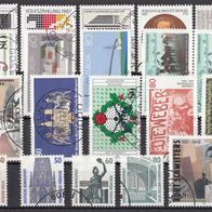 120) BRD 1987 - 20 benutzte Briefmarken used - Michel-Nr. siehe Beschreibung