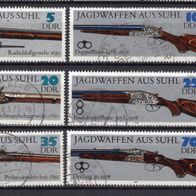 DDR 1978 Jagdwaffen aus Suhl MiNr. 2376 - 2381 gestempelt -1-