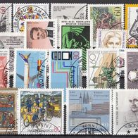 122) BRD 1987-1988 - 20 benutzte Briefmarken used - Michel-Nr. siehe Beschreibung