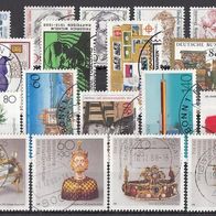 124) BRD 1988 - 18 benutzte Briefmarken used - Michel-Nr. siehe Beschreibung