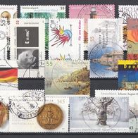 141) BRD 2004-2010 - 16 benutzte Briefmarken used - Michel-Nr. siehe Beschreibung