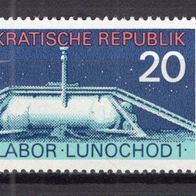 DDR 1971 Erstes mobiles Mondlabor Lunochod 1 MiNr. 1653 ESST Berlin