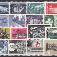 01) Österreich 1948-1964 - 16 unbenutzte Briefmarken - Michel-Nr. siehe Beschreibung
