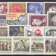 03) Österreich 1965-1966 - 16 unbenutzte Briefmarken - Michel-Nr. siehe Beschreibung