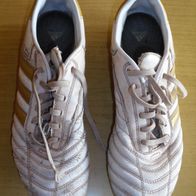 Schuhe, Fußballschuhe, Stollenschuhe, Gr. 41 1/3, weiß-gold, adidas adi Nova