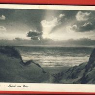 Insel Sylt Abend am Meer gel.1953 (1054)