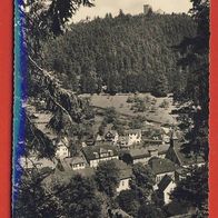 Bad Teinach Schwarzwald und Zavelstein gel.1957 (1070) das blau ist vom Scanner