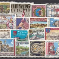 12) Österreich 1988-1989 - 16 unbenutzte Briefmarken - Michel-Nr. siehe Beschreibung