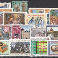 14) Österreich 1991-1995 - 16 unbenutzte Briefmarken - Michel-Nr. siehe Beschreibung