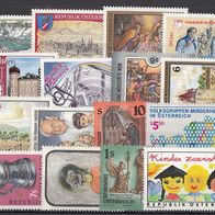 15) Österreich 1989-1996 - 16 unbenutzte Briefmarken - Michel-Nr. siehe Beschreibung