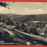 Wernigerode Blick auf Hasserode und Brocken nicht gel.(1091)