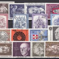 21) Österreich 1973-1974 - 16 benutzte Briefmarken - Michel-Nr. siehe Beschreibung