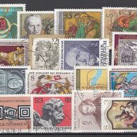 23) Österreich 1976-1978 - 16 benutzte Briefmarken - Michel-Nr. siehe Beschreibung