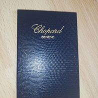 Chopard kleines Kartenetui aus genarbten Kalbsleder blau