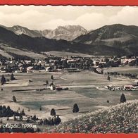 Bad Oy im Allgäu 1000 m. mit Iseler und Daumen (1133) lersen