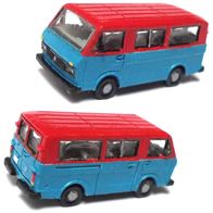 VW LT 28 ´85 - ´95, Bus, rot-blau, 3D-Druck-Kleinserie, Ep4 panzer-shop, Spur N 1:160