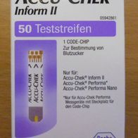 ACCU-CHEK Inform II & Performa 50 Teststreifen - OVP - MHD beachten - AKKU CHECK