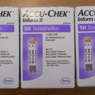 3x50St. ACCU-CHEK Inform II & Performa 150 Tests - OVP - MHD beachten - AKKU CHECK