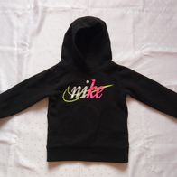 Nike Mädchen Hoodie Pullover Kapuze Schwarz pink 98/104 Peeling