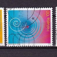 Schweiz MiNr. 2114-2116 komplett z.T. auf Trägerfolie gestempelt M€ 4,20 #G259c