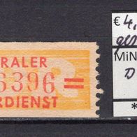 DDR 1958 Wertstreifen für den ZKD, dünne Wertbalken MiNr. 17 L gestempelt -1-