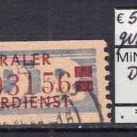 DDR 1958 Wertstreifen für den ZKD, dicke Wertbalken MiNr. 21 M I gestempelt