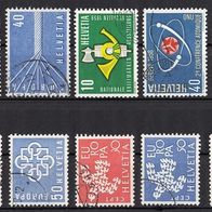 01) Schweiz - 20 gestempelte Briefmarken aus den Jahren 1957-1966 - siehe 2 Scans