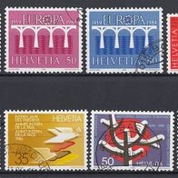 06) Schweiz - 17 gestempelte Briefmarken aus den Jahren 1984-1995 - siehe 2 Scans