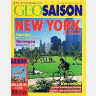 GEO SAISON - New York, Korsika, Norwegen - Ausgabe Juli/ August 1996
