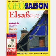 GEO SAISON - Elsaß, Antarktis, Karibik - Ausgabe Oktober 1996