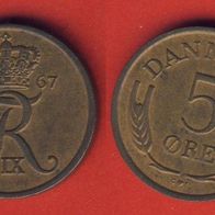 Dänemark 5 Öre 1967