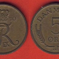 Dänemark 5 Öre 1970