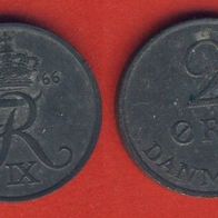 Dänemark 2 Öre 1966