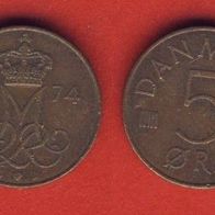 Dänemark 5 Öre 1974