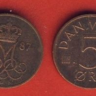 Dänemark 5 Öre 1987