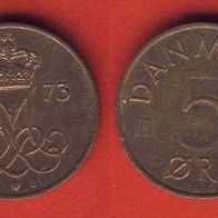 Dänemark 5 Öre 1973