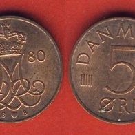 Dänemark 5 Öre 1980