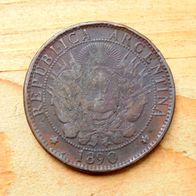 2 Centavos 1890 Argentinien