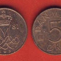 Dänemark 5 Öre 1981