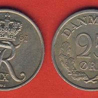 Dänemark 25 Öre 1961