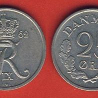 Dänemark 25 Öre 1962